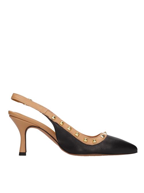 Décolleté slingback in pelle ELENA DEL CHIO | 8707 NAPPANERO